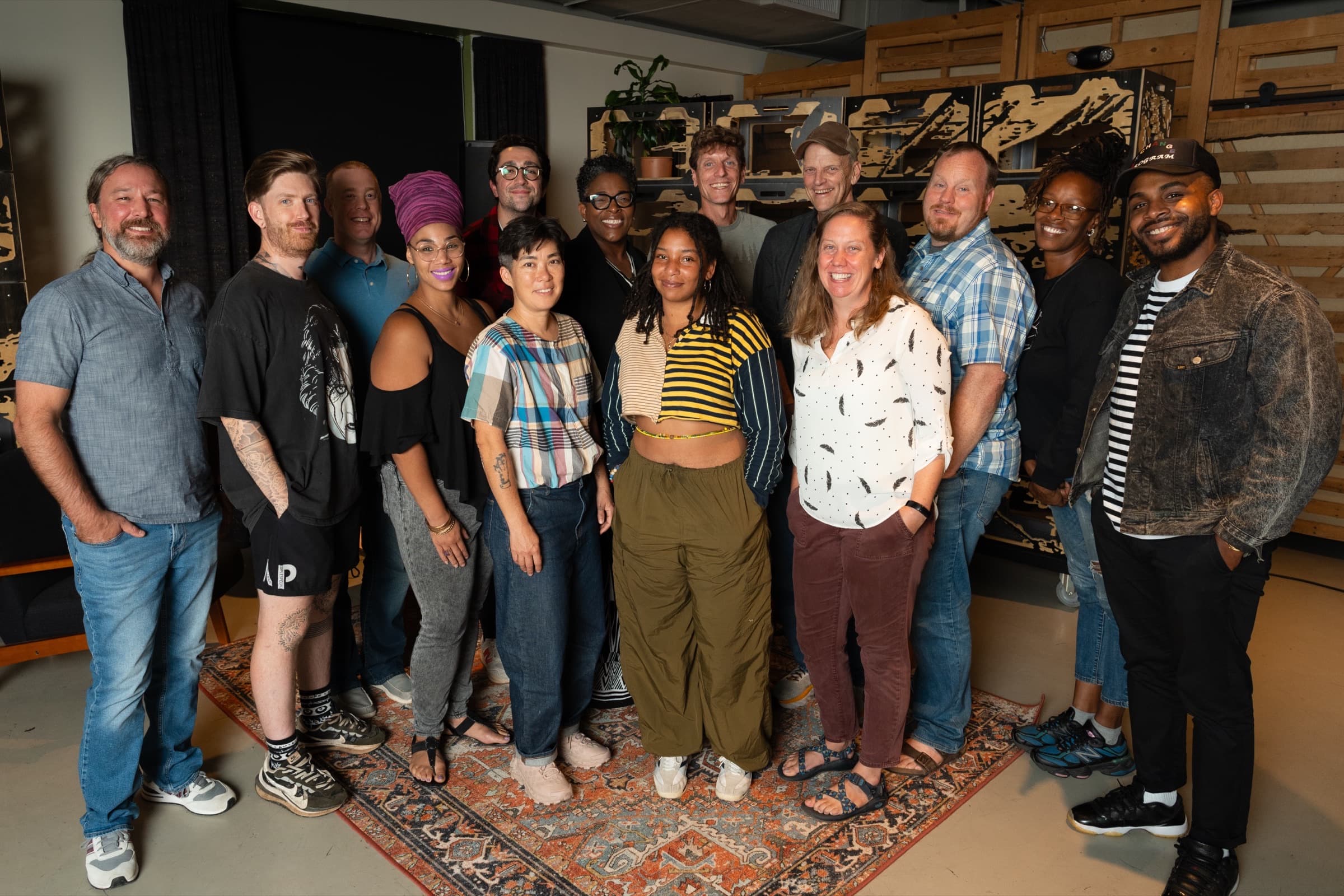 The community partners of the Active Economy Report, photographed together